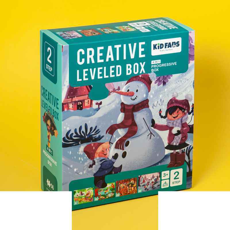 پازل کیدفنز فصل ها | 56 تکه Creative Level Box Seasons | کد 2401